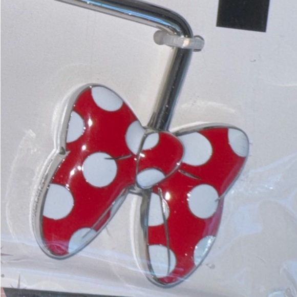 Disney Parks Bag Hanger Polka Dot Bow Minnie Mouse keep bag clean NEW - Picture 5 of 5
